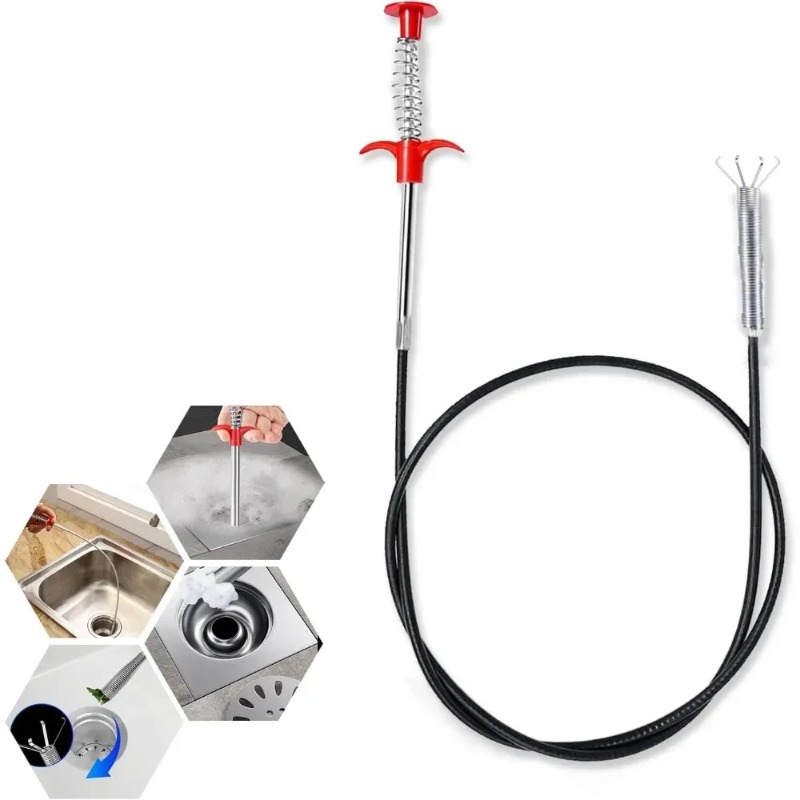 Home Improvement K&B Construction - 200/160/90/60cm Kitchen Sink Cleaning Pipe Plunger