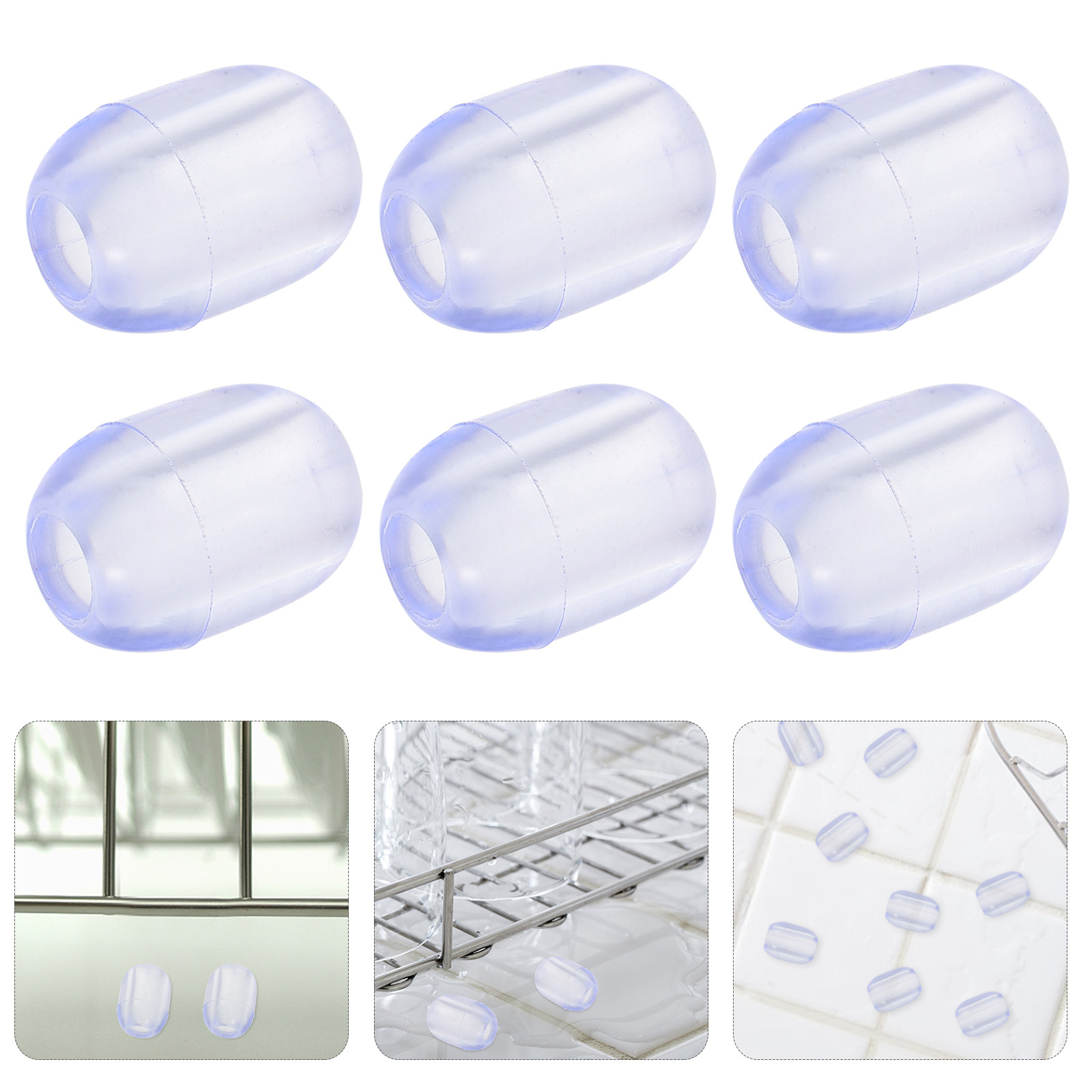 Home Improvement K&B Construction - 10Pcs Rubber Sink Rack Feet Protectors