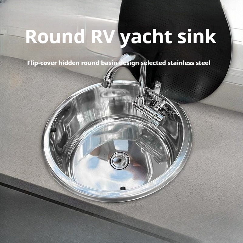 RV Circular Sink with Lid Kitc - Home Improvements recension och pris