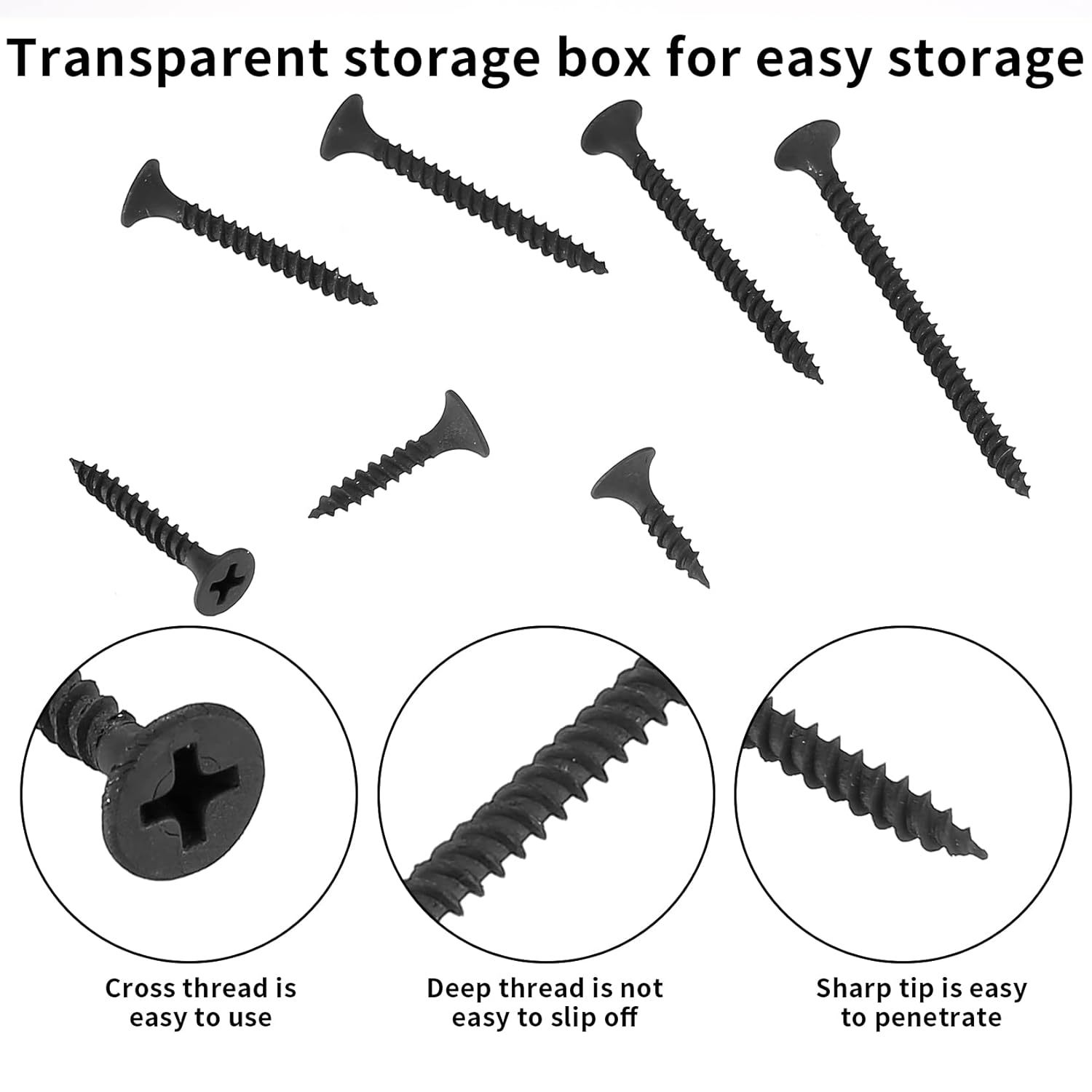 220-Piece Black Wood Screws Se - Home Improvement Handyman recension och pris