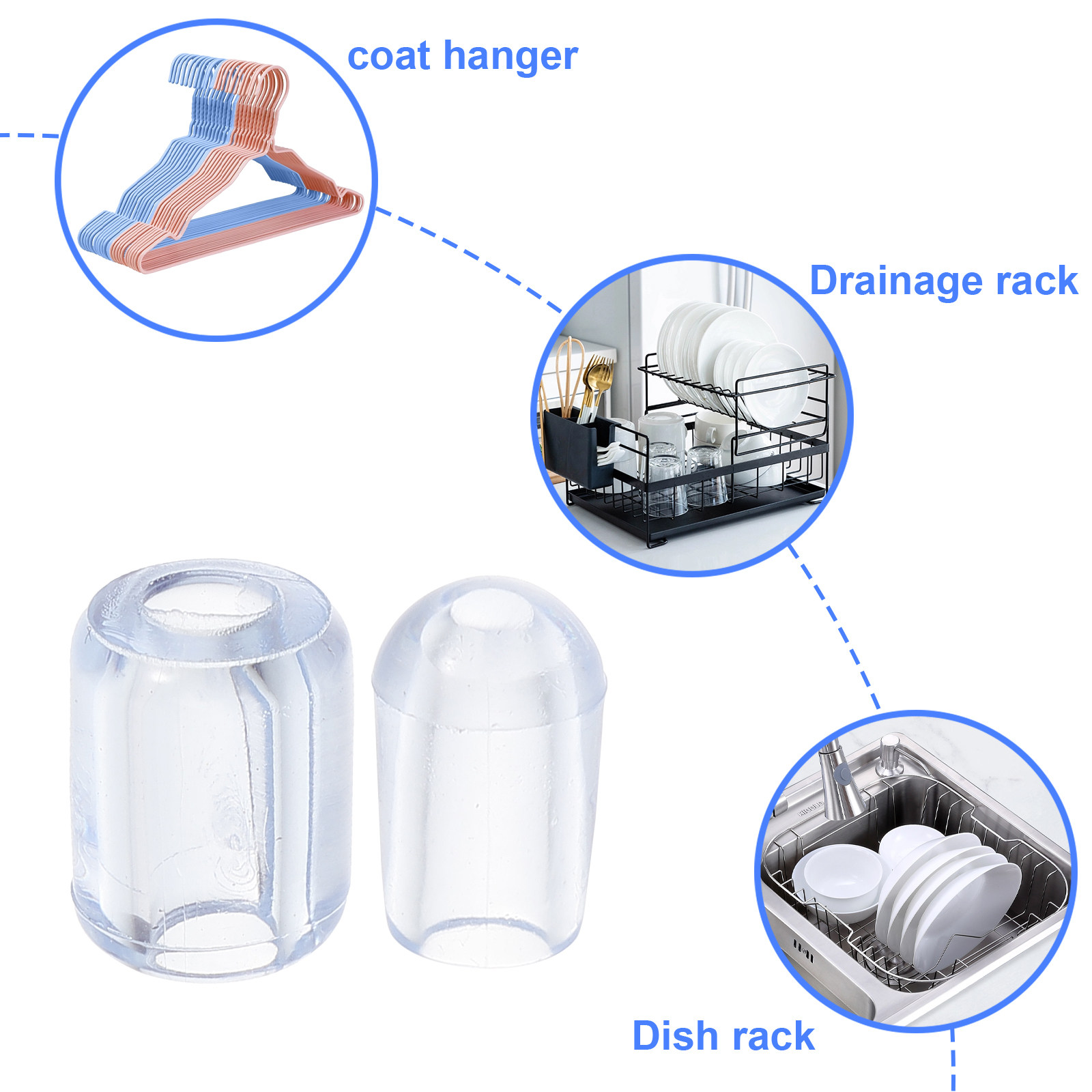 80Pcs Kitchen Sink Grid Feet P - Home Improvement K&B Construction recension och pris