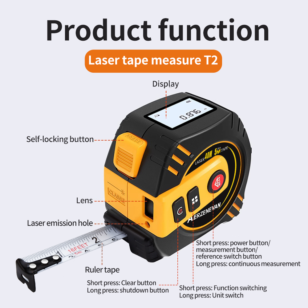 High-Precision Laser Tape Meas - Home Improvement Expo recension och pris