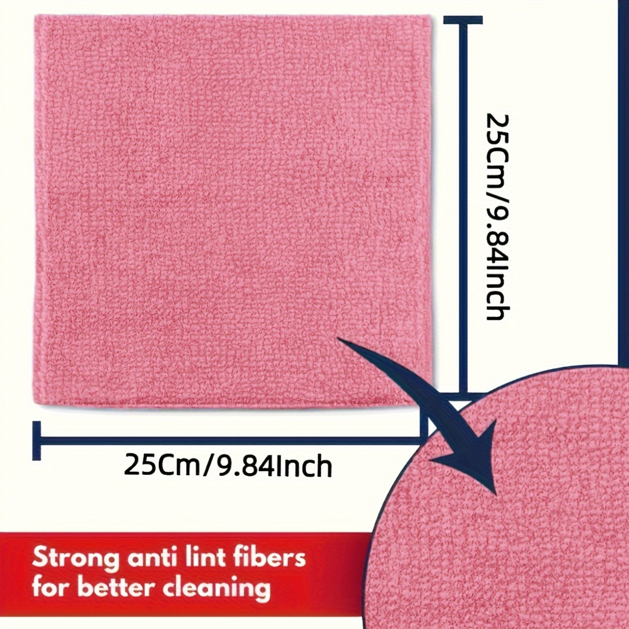 1-50Pcs Light Pink Microfiber  - Home Improvement K&B Construction recension och pris