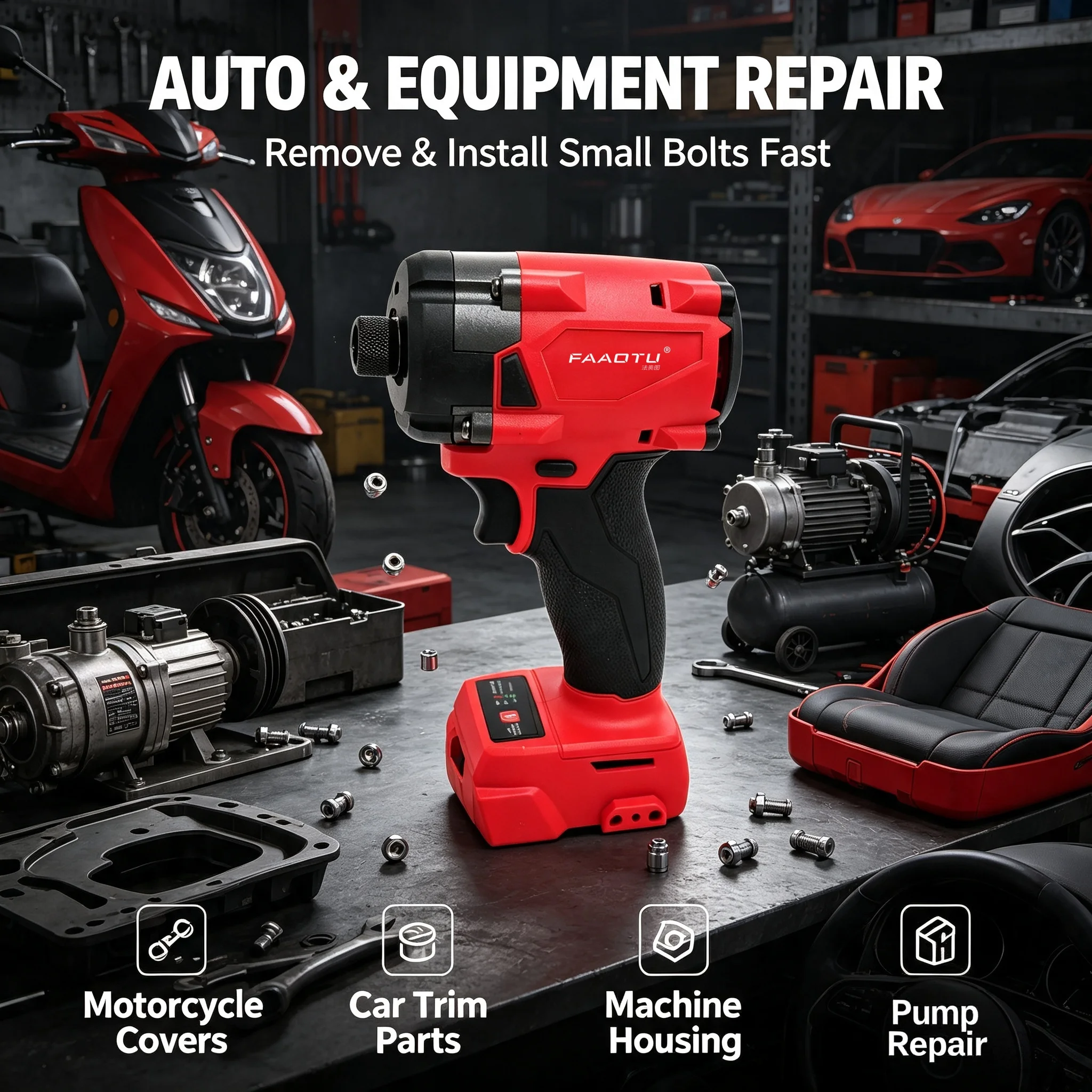FAAOTU 18V Cordless Electric S - Home Improvements recension och pris